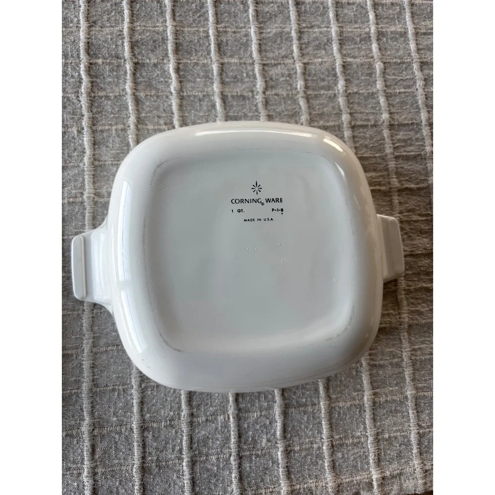 Vintage Corning Ware Blue Cornflower Casserole Set 1QT P1B & 1.5QT P1 1/2B Lids